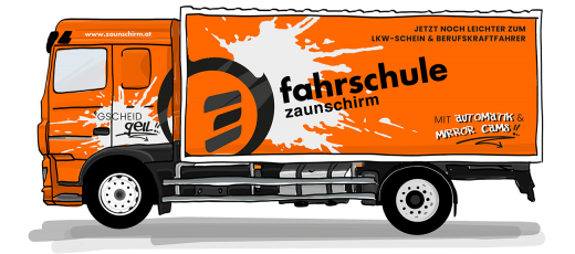 LKW Führerschein bei Zaunschirm LKW Führerschein bei Zaunschirm